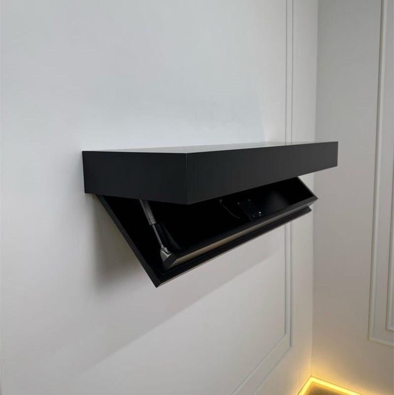 Hidden. RFID Concealment Shelf open